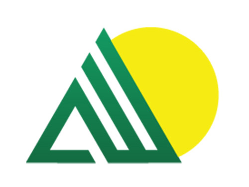 green mountains in front of yellow sun aaa logo